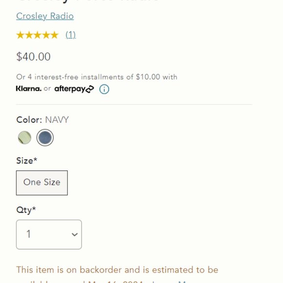 Anthropologie Crosley Forte Radio | Bluetooth - Picture 4 of 4